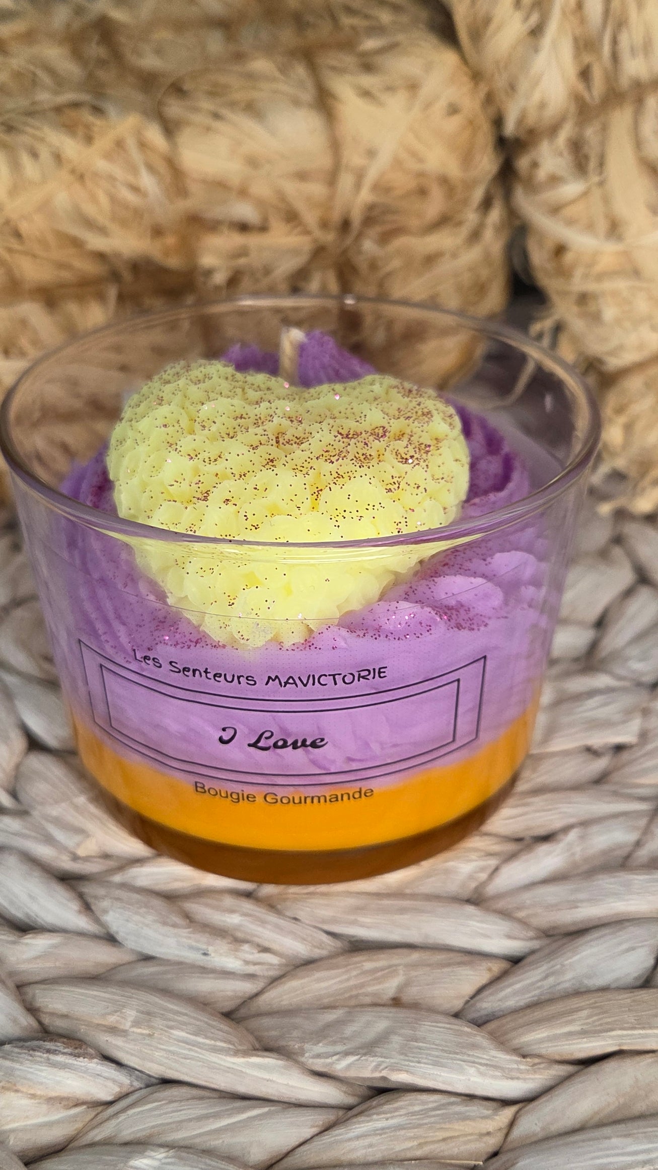 BOUGIE GOURMANDE I LOVE (DUPE J'ADORE )