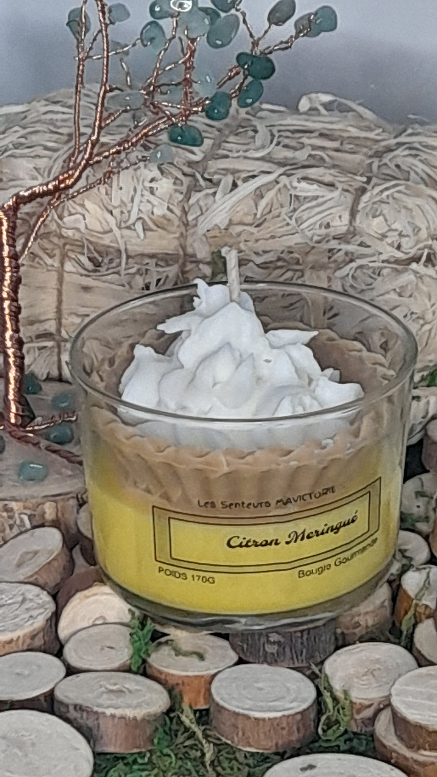 BOUGIE GOURMANDE CITRON MERINGUE