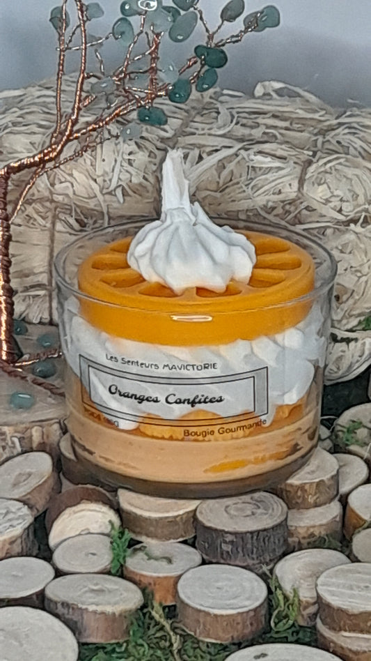 BOUGIE GOURMANDE ORANGES CONFITES