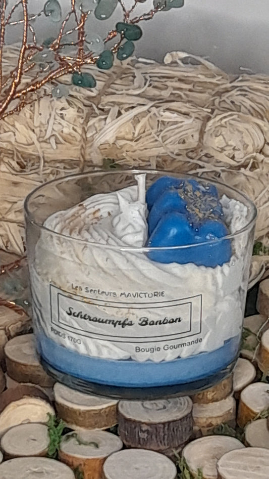 BOUGIE GOURMANDE SCHTROUMPF BONBON