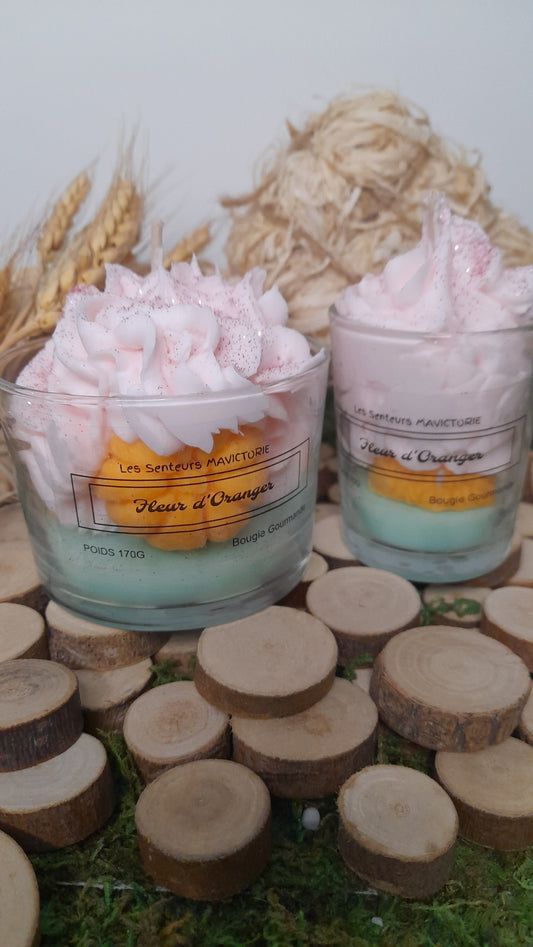 BOUGIE GOURMANDE FLEUR D'ORANGER