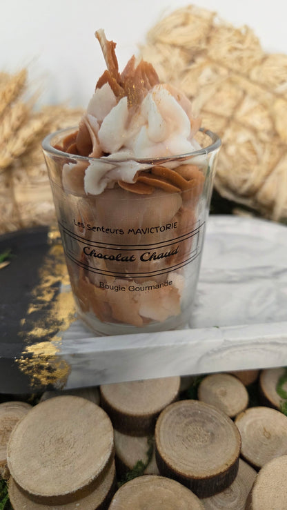 BOUGIE GOURMANDE CHOCOLAT CHAUD
