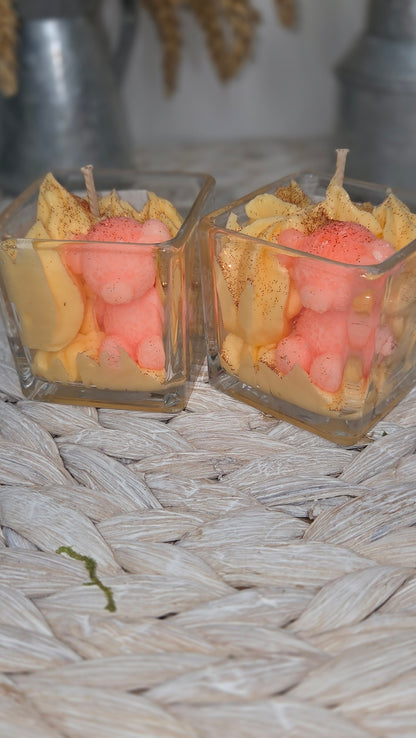 BOUGIE GOURMANDE  OURSON MANDARINE