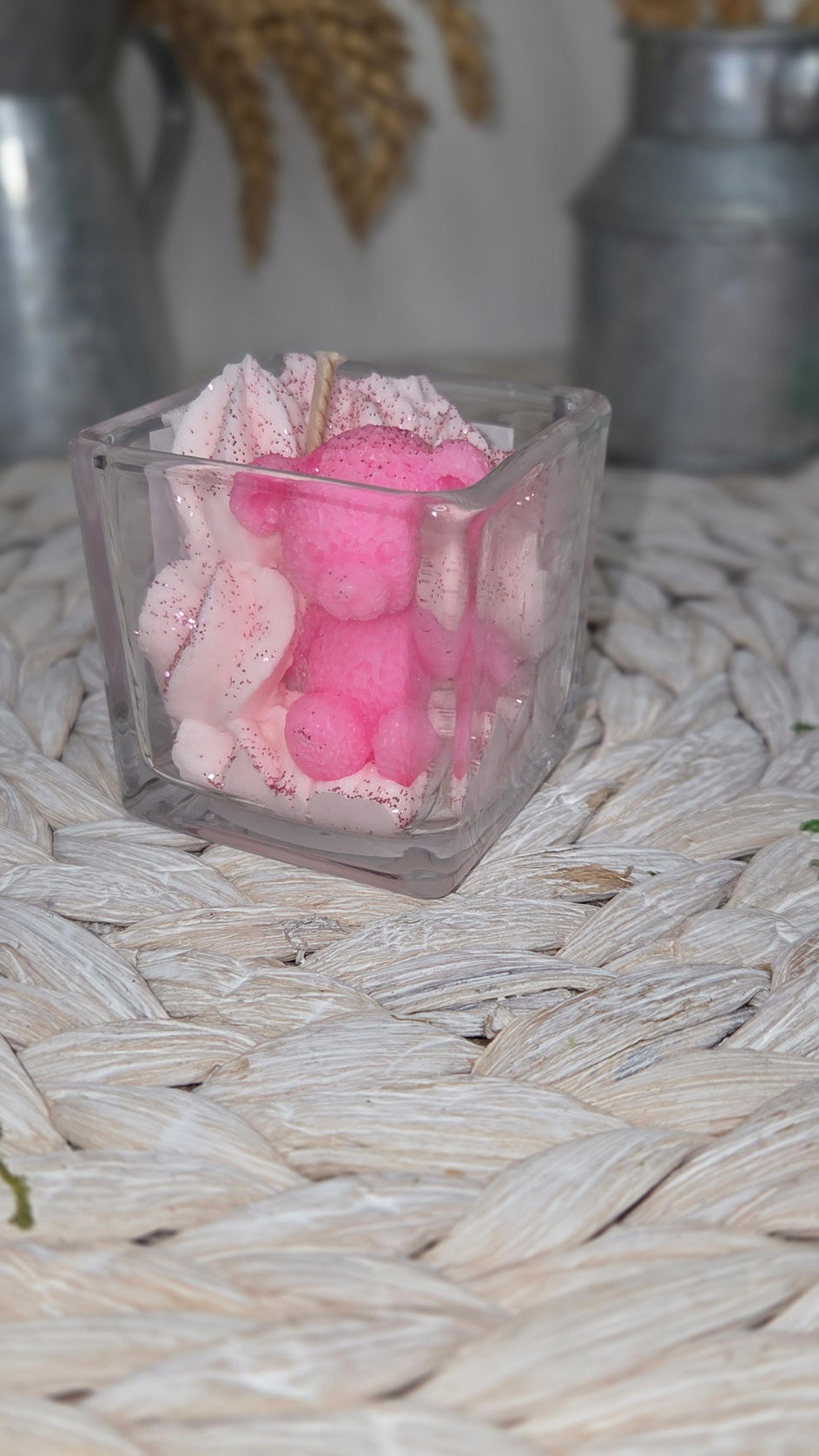 BOUGIE GOURMANDE  OURSON POMME D'AMOUR