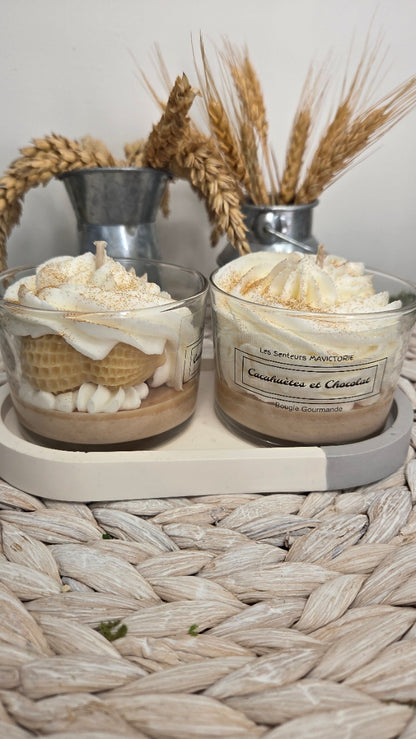 BOUGIE GOURMANDE CACAHUETES ET CHOCOLAT