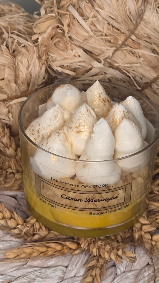 BOUGIE GOURMANDE CITRON MERINGUE