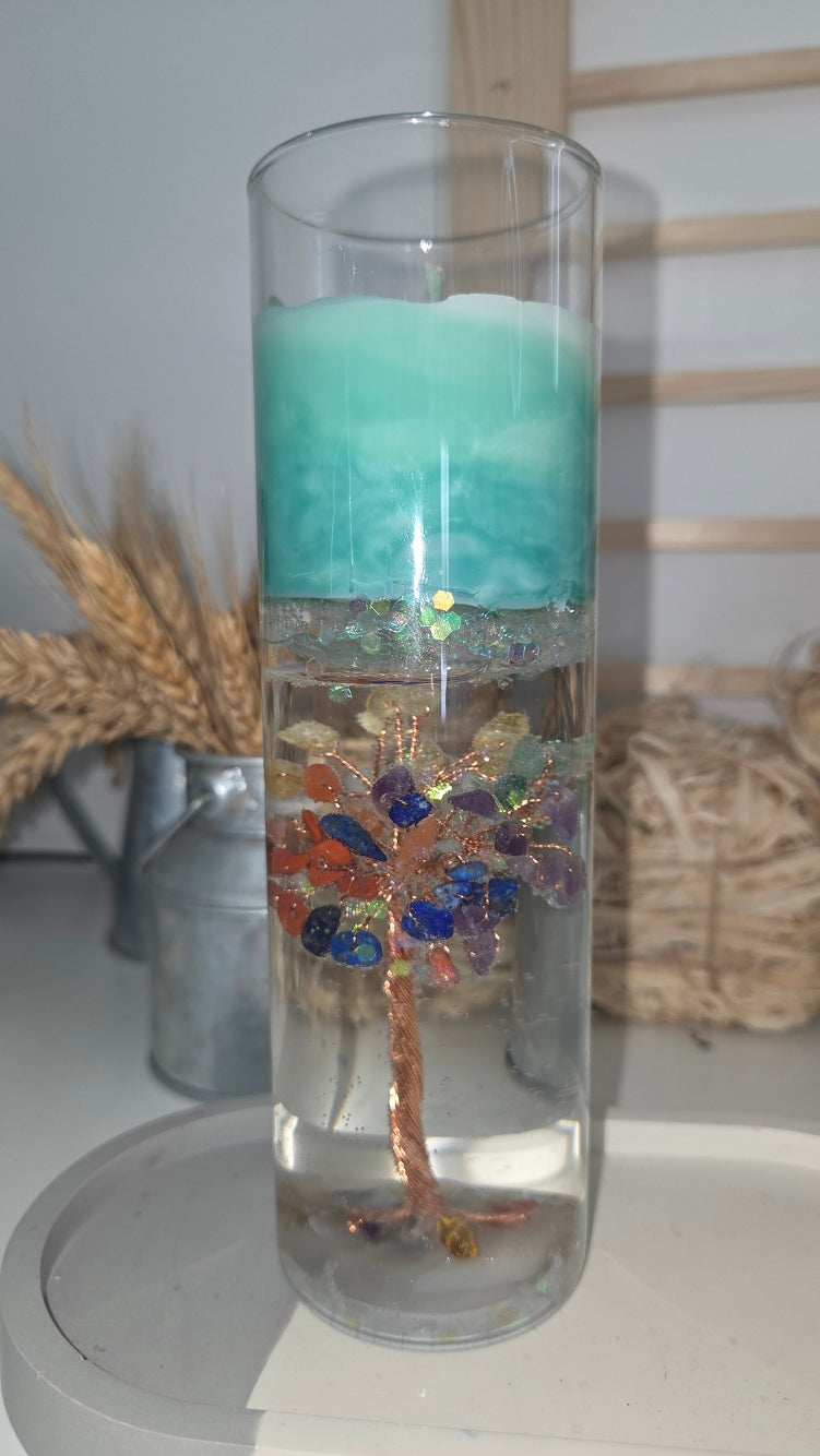 BOUGIE GEL FLEUR DE COTON (arbre de vie)